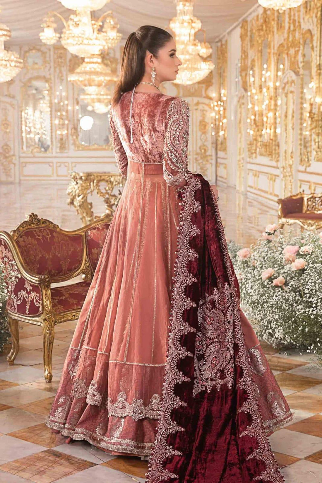 Maria b Stylish Net Maxi 19