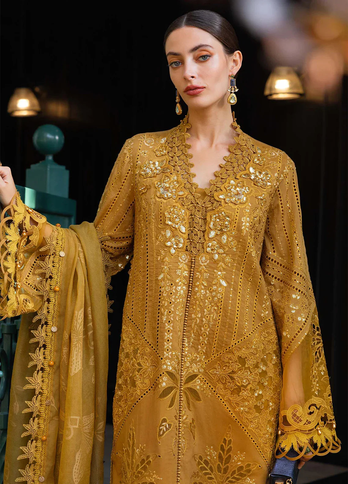 Maria B Unstitched Luxury chikankari 22
