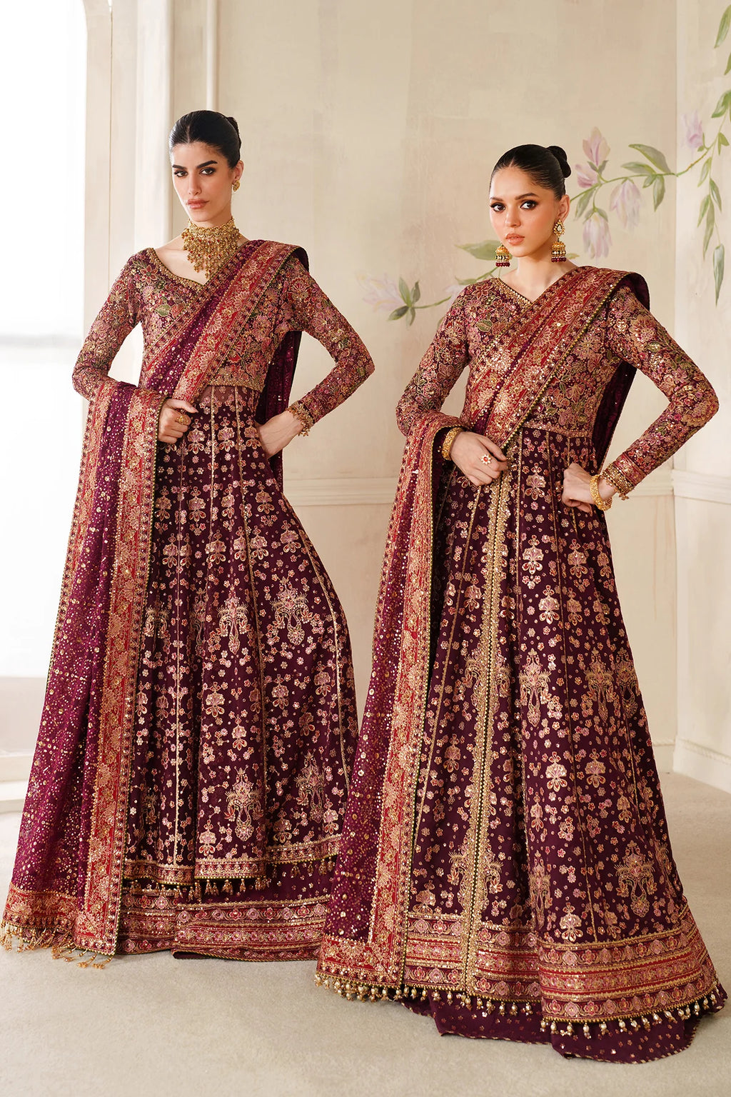 Chantelle Chiffon Embroidered Maxi