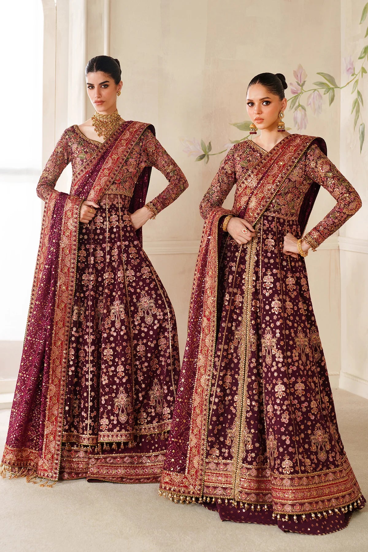 Chantelle Chiffon Embroidered Maxi