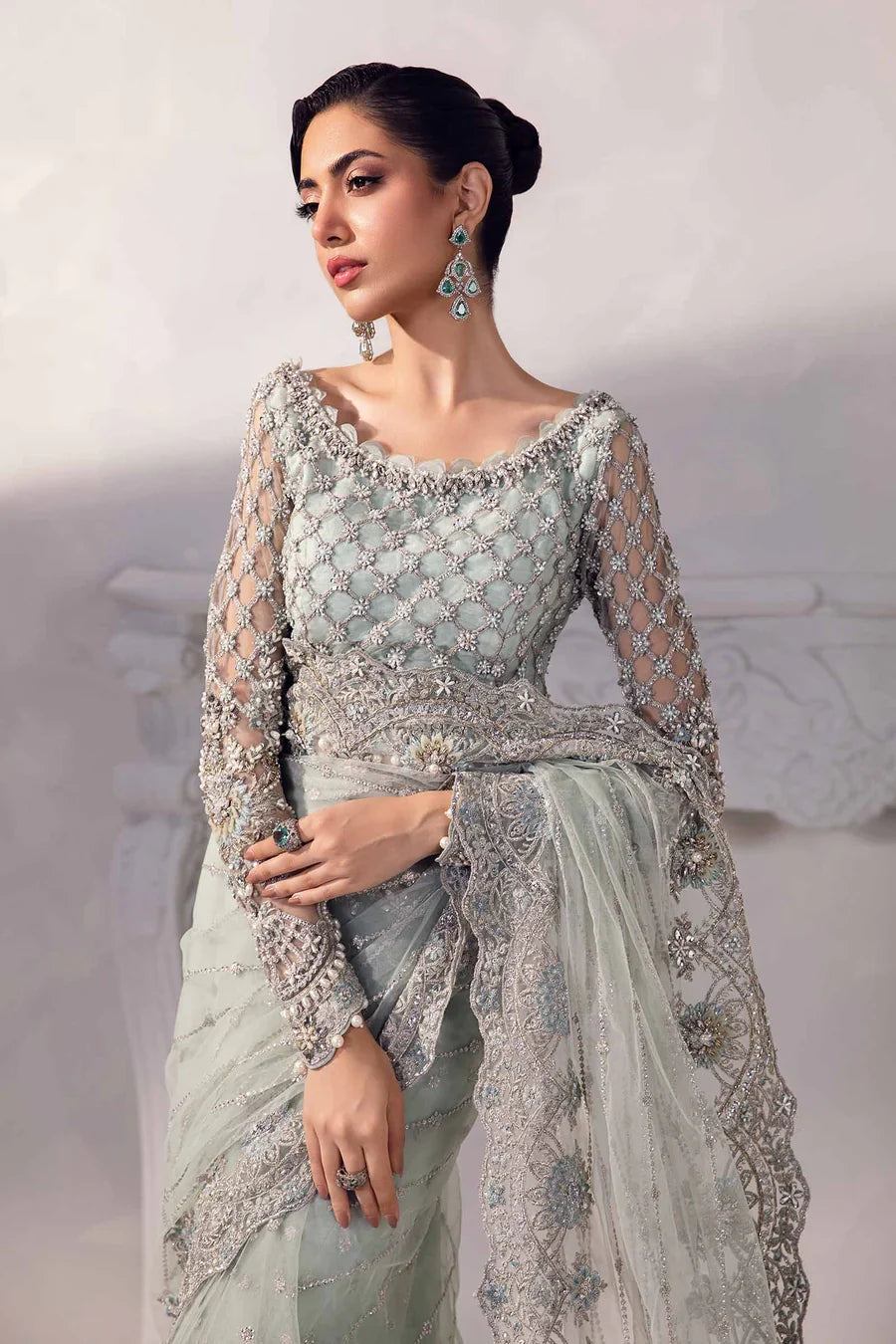 Maria B New Wedding Saree 1