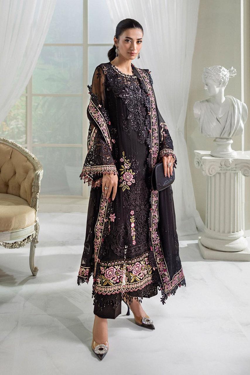Maria B Luxury Chiffon Dress 3 Ps Unstitched b