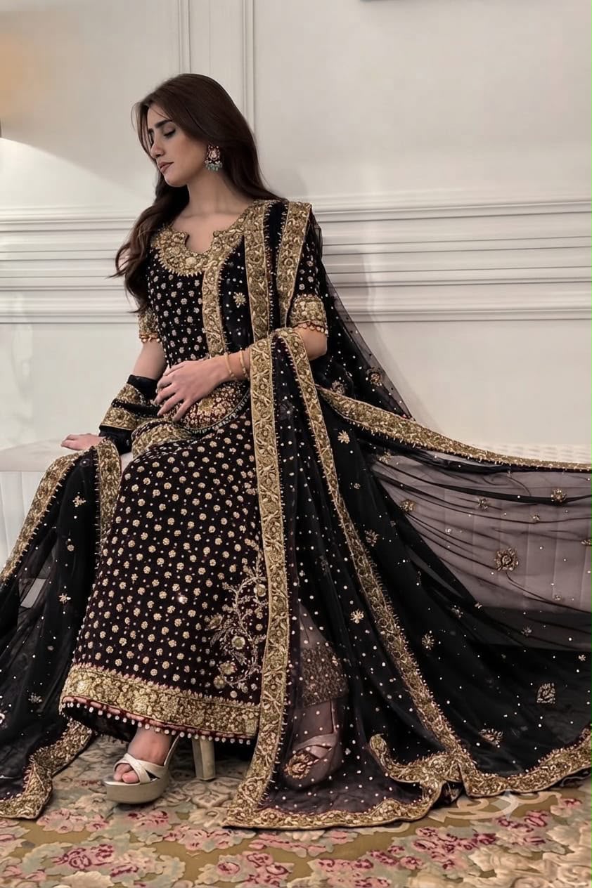 Haris Shakeel Chiffon Wedding Collection b