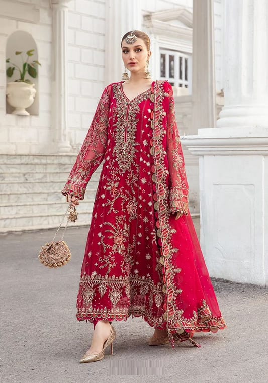 Maria B Luxury Chiffon Dress 3 Ps Unstitched