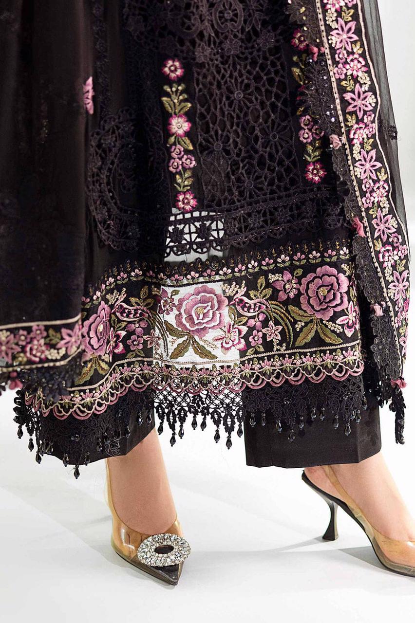 Maria B Luxury Chiffon Dress 3 Ps Unstitched b
