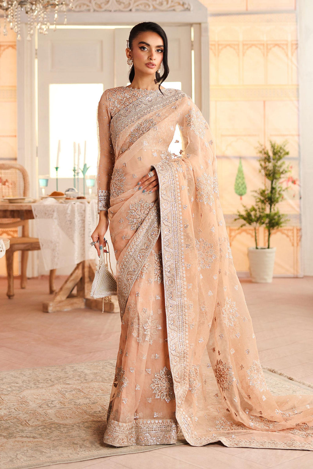 Embroidered Saree – Maria.B. Designs 6