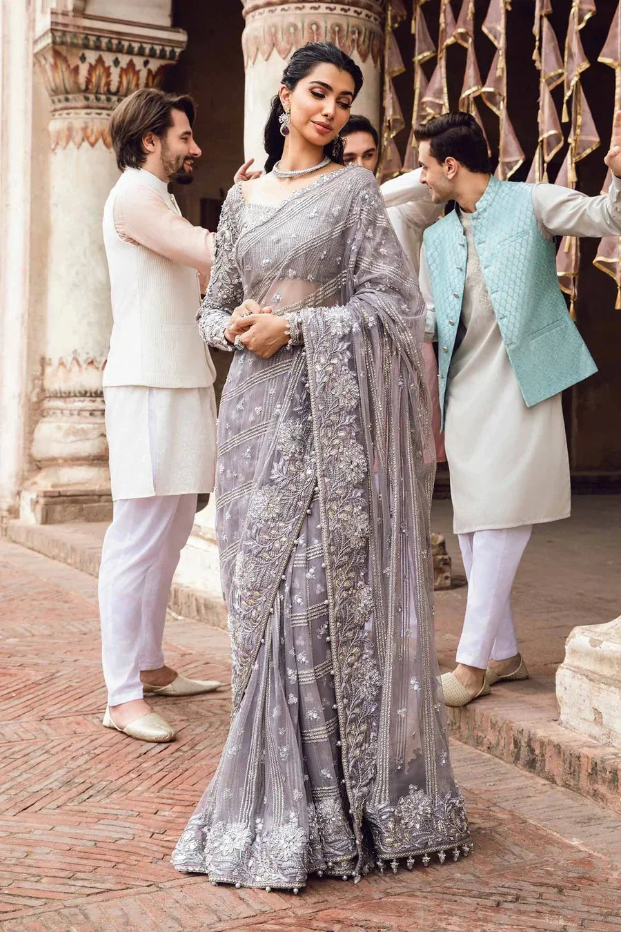 Maria B Ifora Couture Saree 7