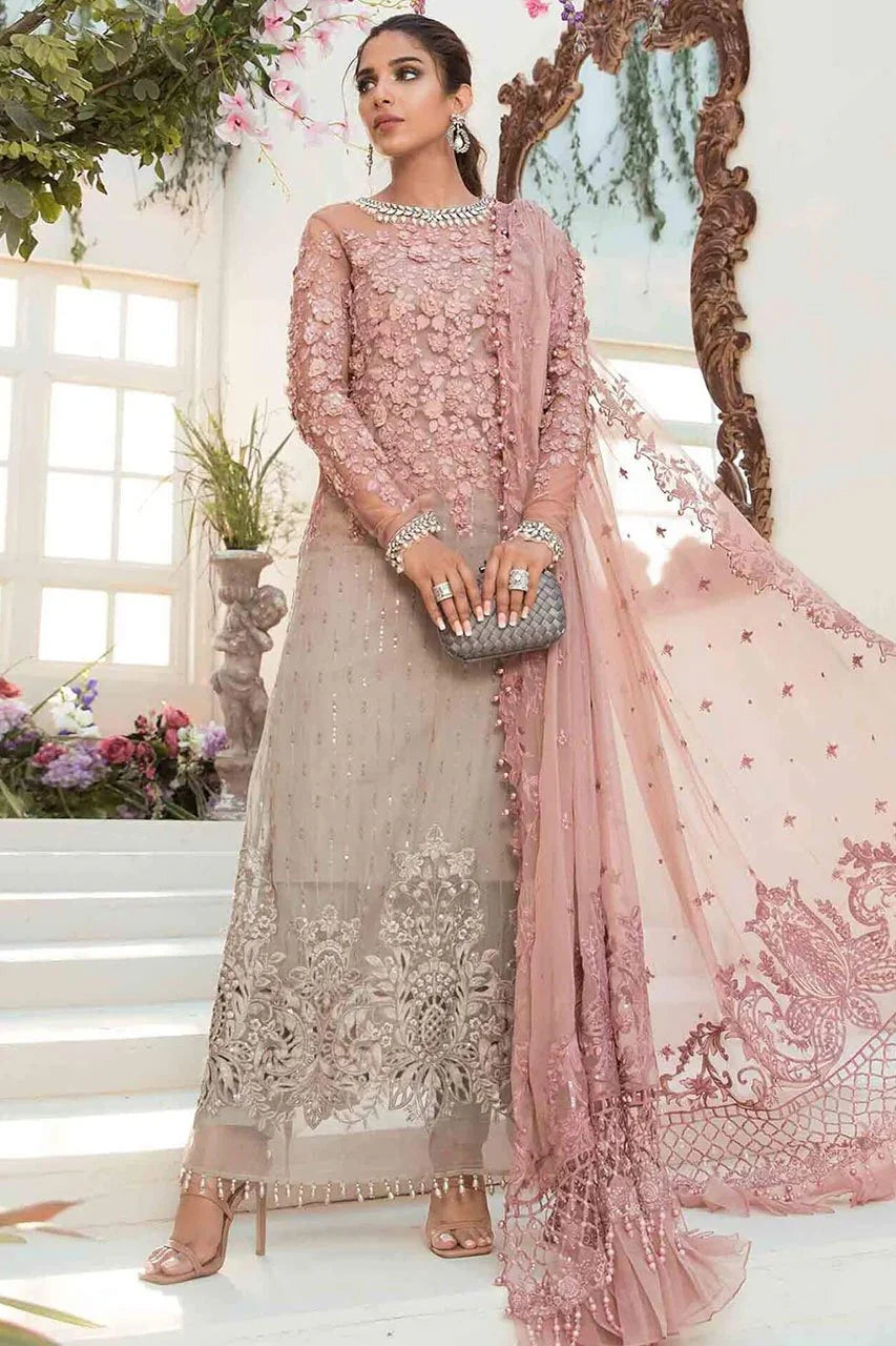 Maria B Wedding Addition Chiffon Suit