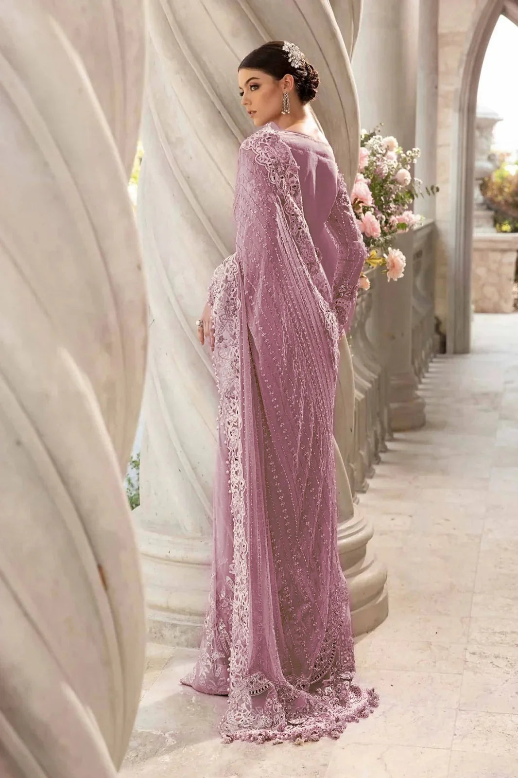 Maria B Wedding Saree p