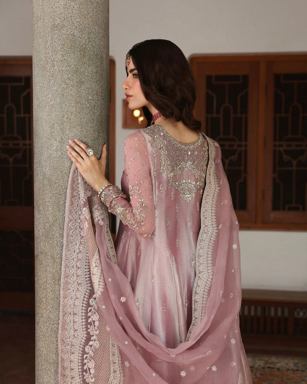 Faiza Saqlain Halina Maxi shesha silk