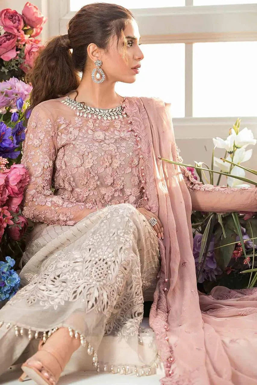 Maria B Wedding Addition Chiffon Suit