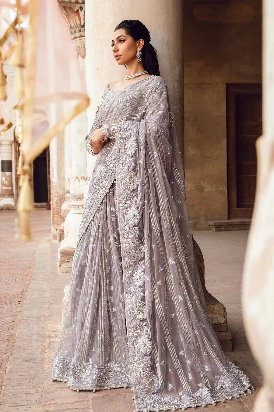 Maria B Ifora Couture Saree 7