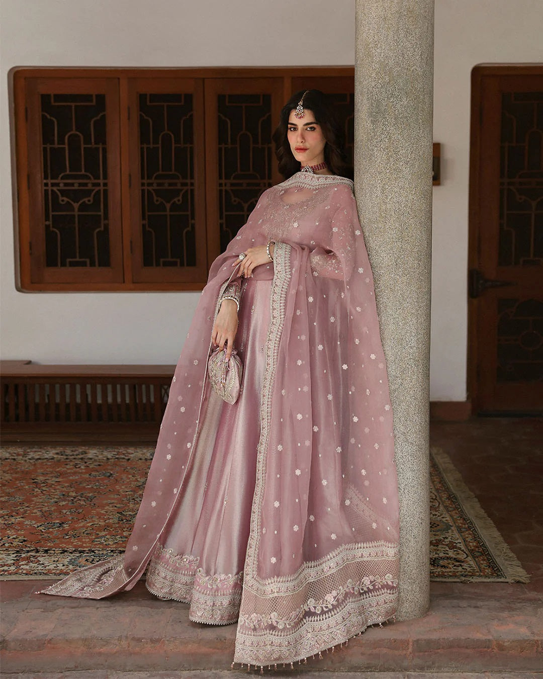 Faiza Saqlain Halina Maxi shesha silk