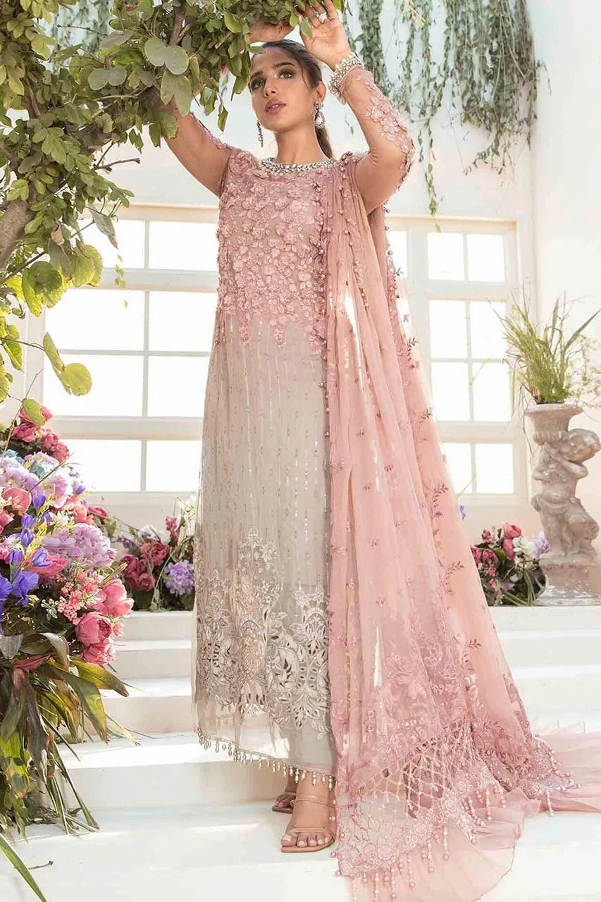 Maria B Wedding Addition Chiffon Suit