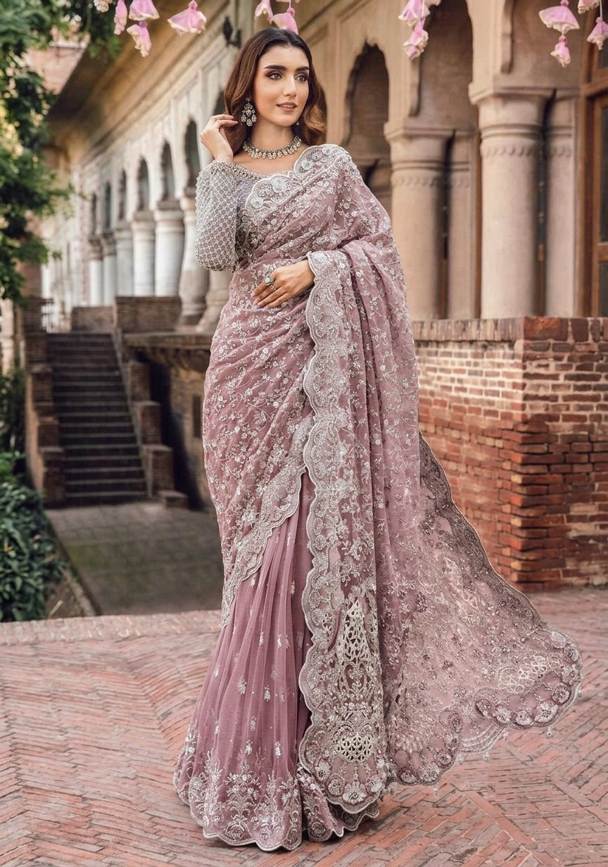 Maria B Luxury Saree SR pink