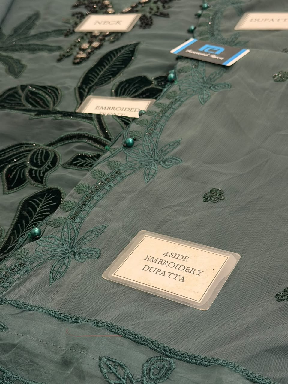 Maria B 3 Piece Embroidered Chiffon Suit 45