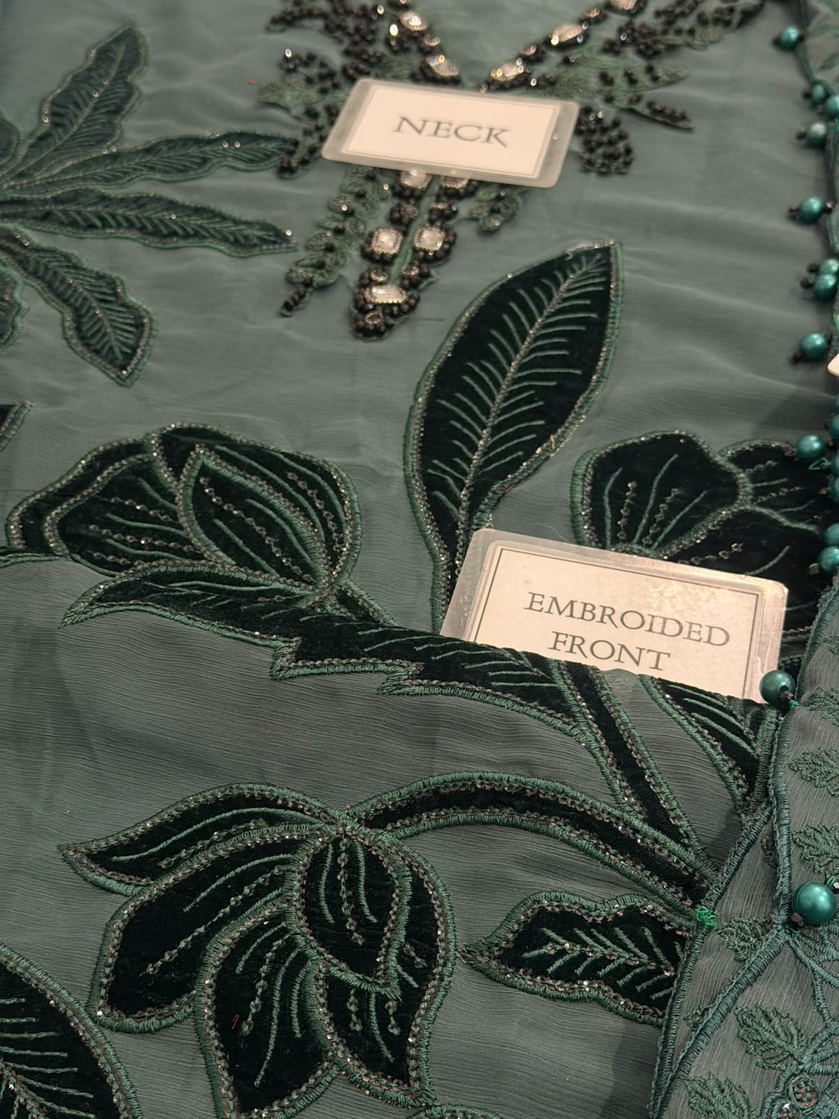 Maria B 3 Piece Embroidered Chiffon Suit 45