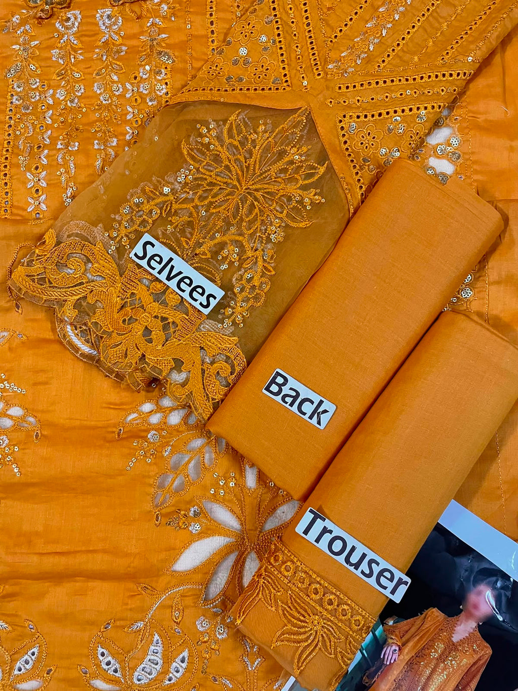 Maria B Unstitched Luxury chikankari 22