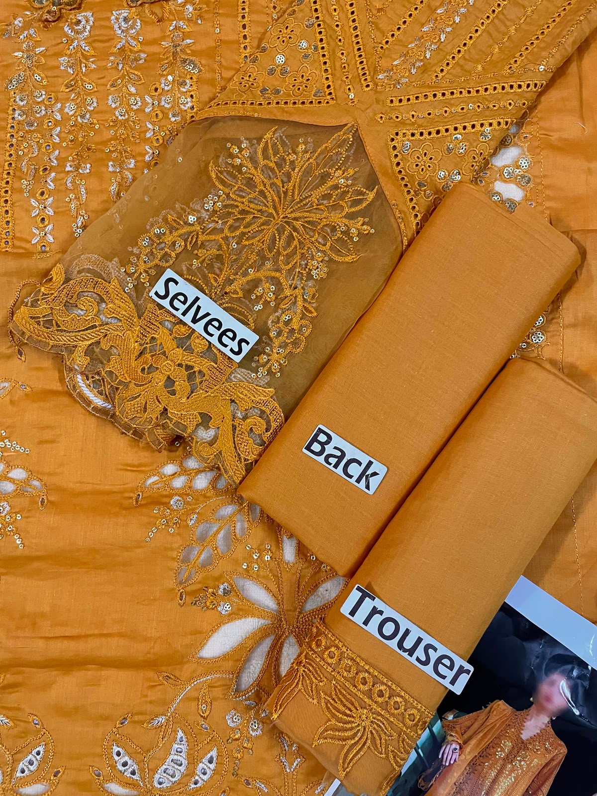 Maria B Unstitched Luxury chikankari 22