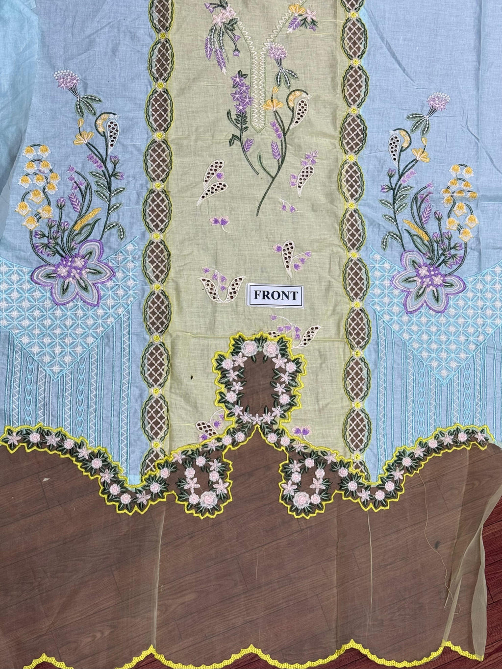 Crimson Embroidered Lawn Suit 25
