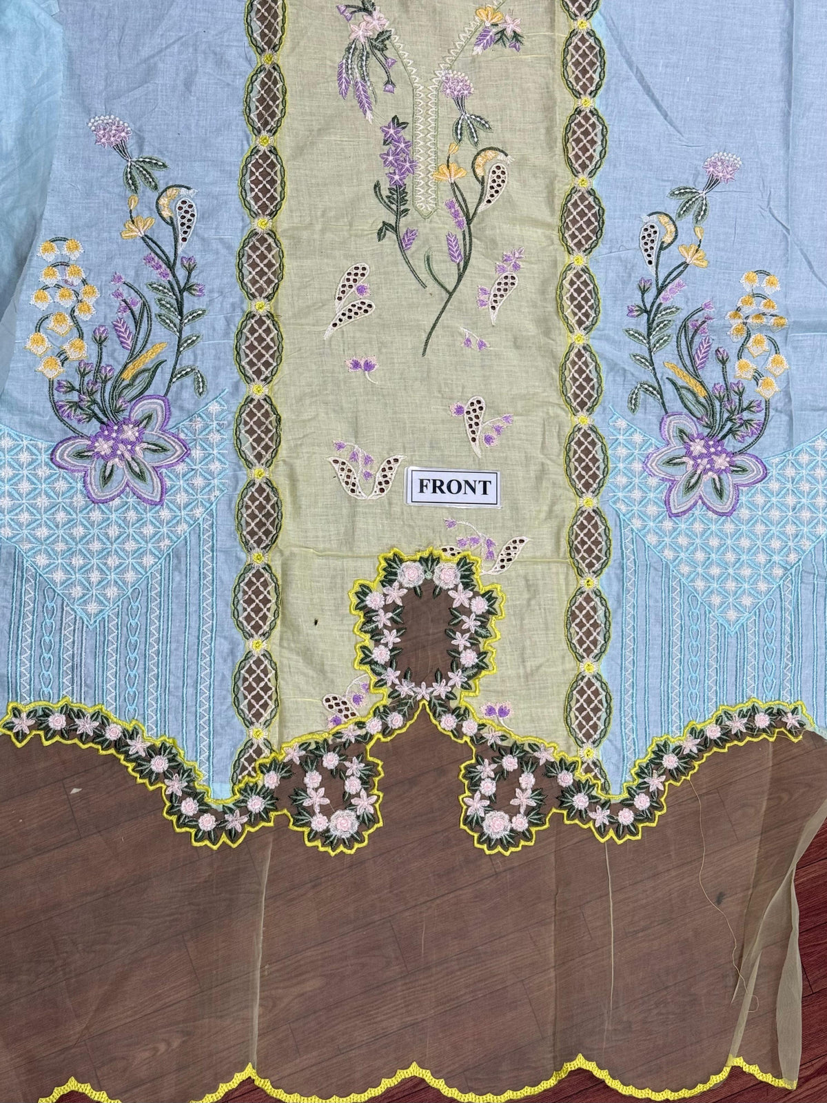 Crimson Embroidered Lawn Suit 25