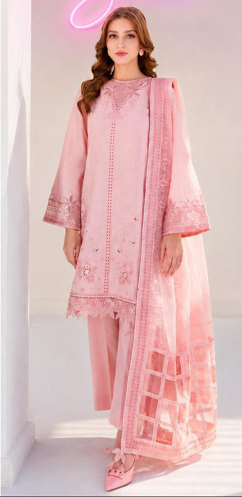 Sweet Peach Luxury Cotton Suit 24