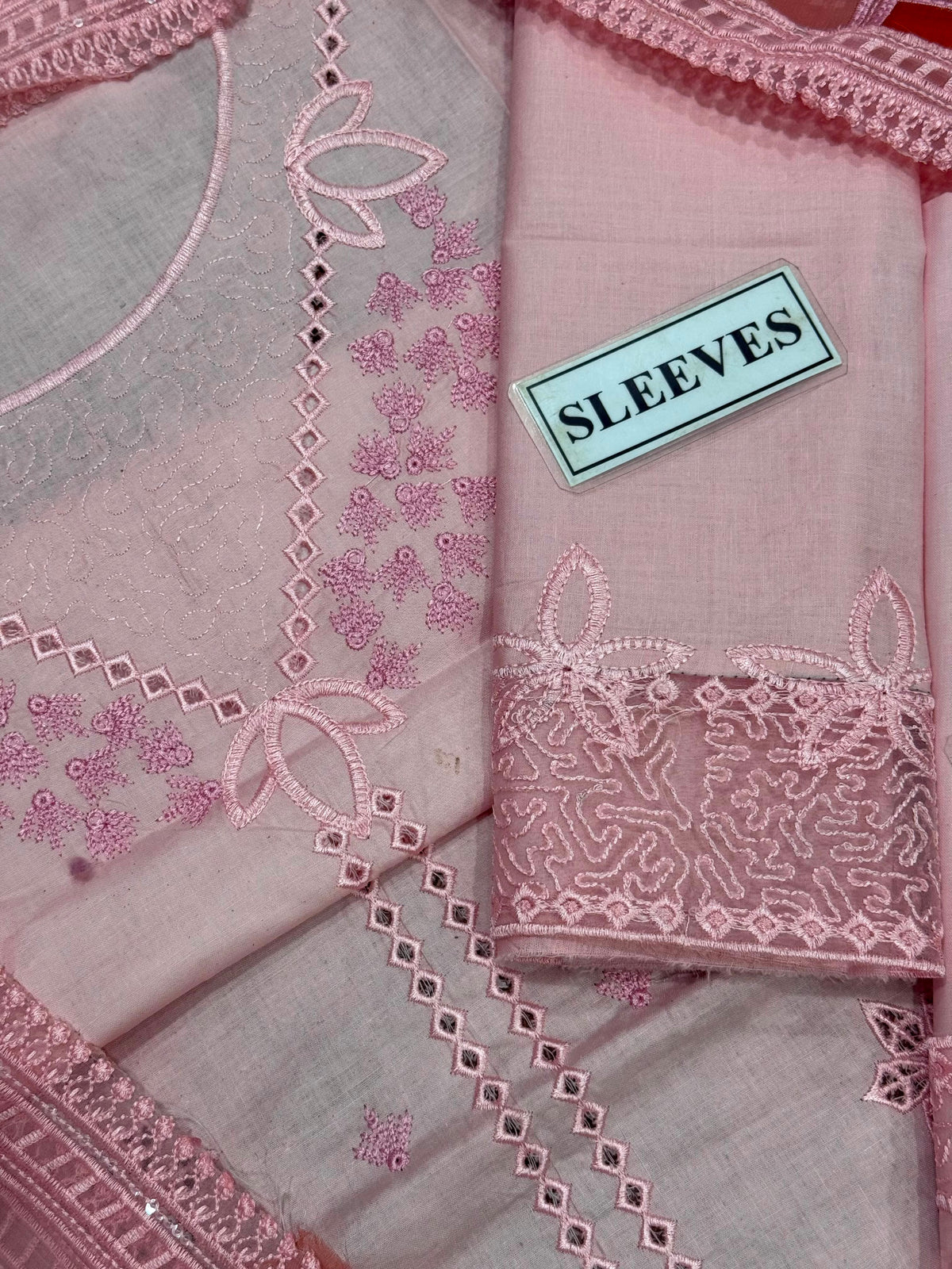 Sweet Peach Luxury Cotton Suit 24