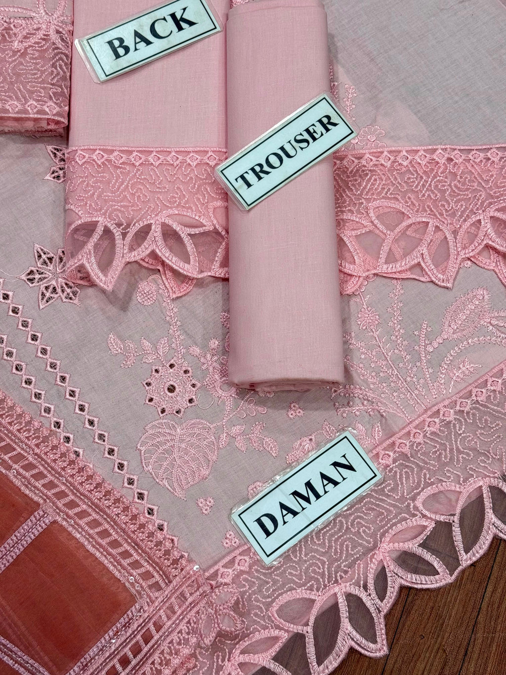 Sweet Peach Luxury Cotton Suit 24