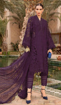 Maria B New Purple 3d Work Luxury Premium Chikankari 28