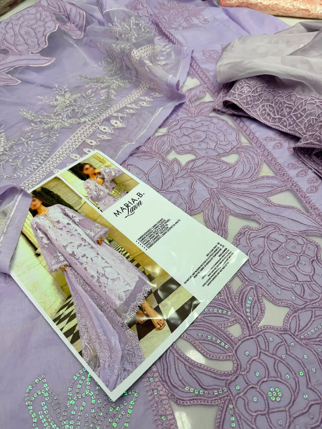 Maria B Luxury Laser Cut Work Embroidered 3 Ps 20