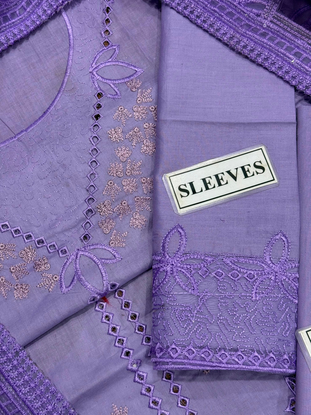 Sweet Lilac Luxury Cotton Suit 23