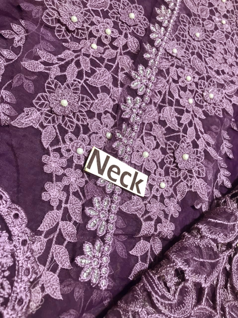 Maria B New Purple 3d Work Luxury Premium Chikankari 28