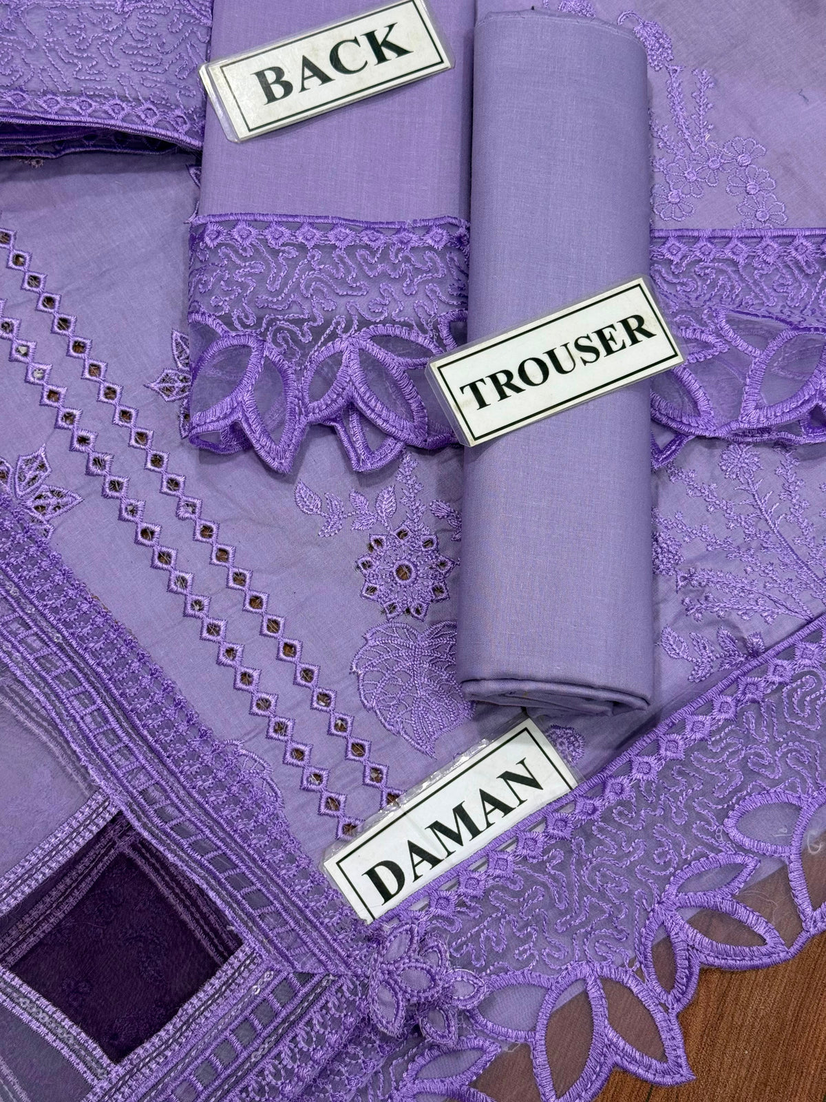 Sweet Lilac Luxury Cotton Suit 23
