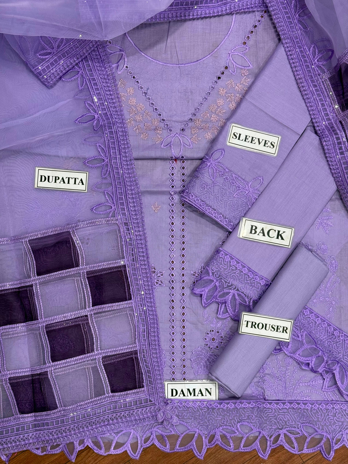 Sweet Lilac Luxury Cotton Suit 23